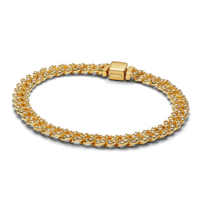 Cubo™ | Gouden moissanite armband