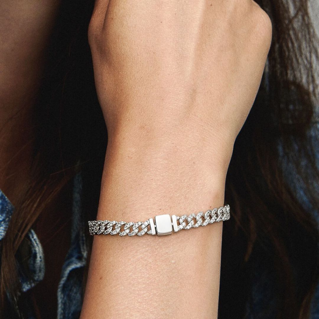 Cubo™ | Gouden moissanite armband