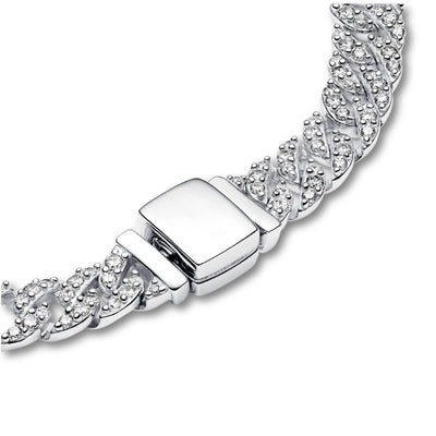 Cubo™ | Gouden moissanite armband