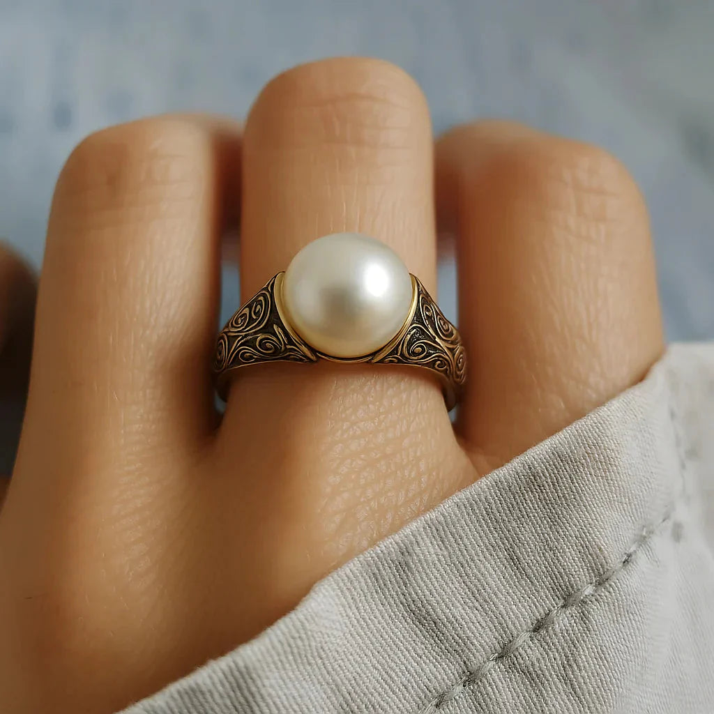 Charm - Vintage parelring.