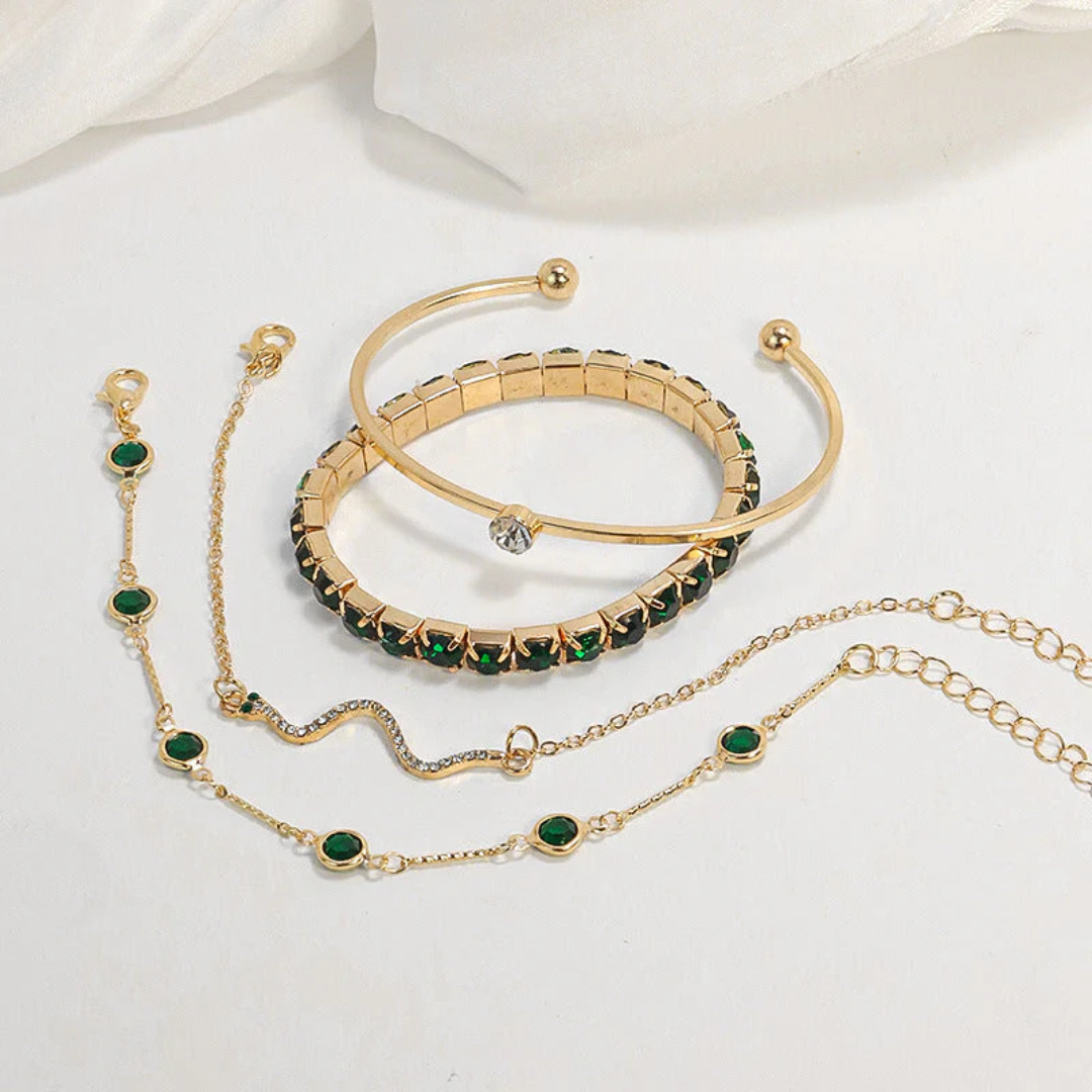 Zoey ™ | Gouden Armbandenset