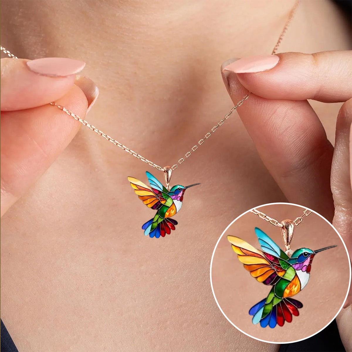 Mooi kolibrie ontwerp ketting