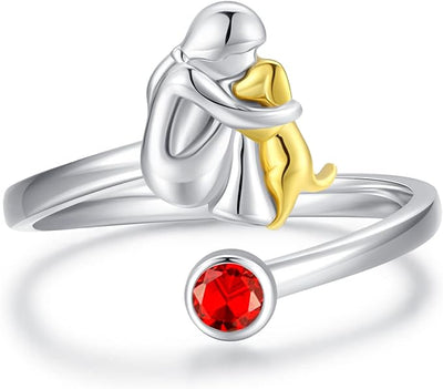 Verstelbare hondenring met meisjesfiguur van Sofies Atelier