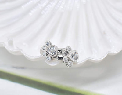 Kleine creolen met pootmotief