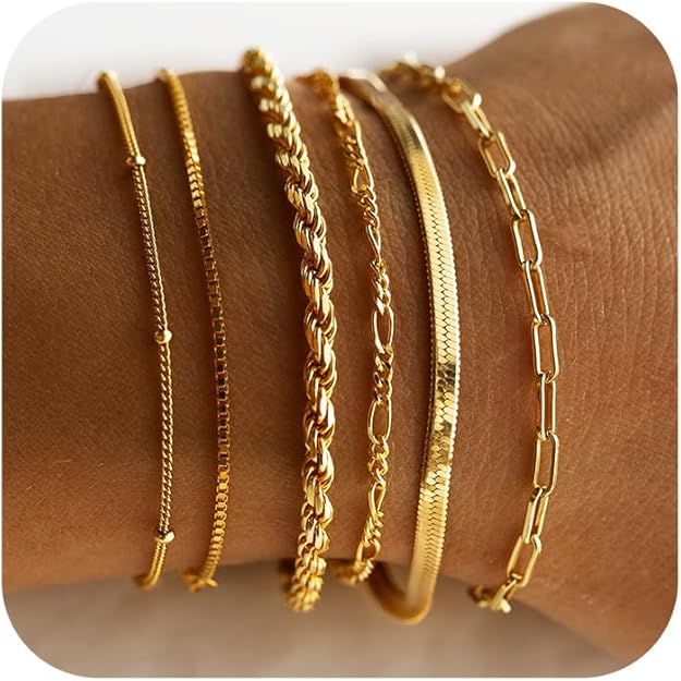 Vernetta™ | Gouden armbanden set