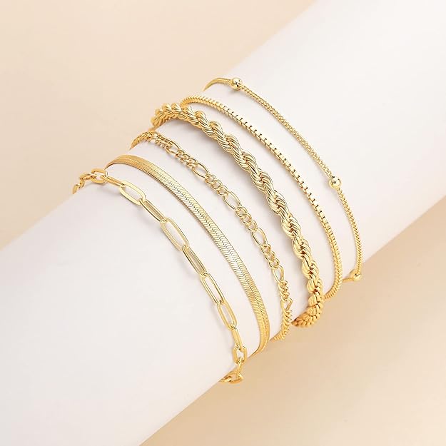 Vernetta™ | Gouden armbanden set