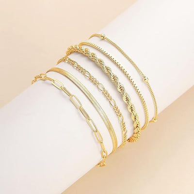 Vernetta™ | Gouden armbanden set
