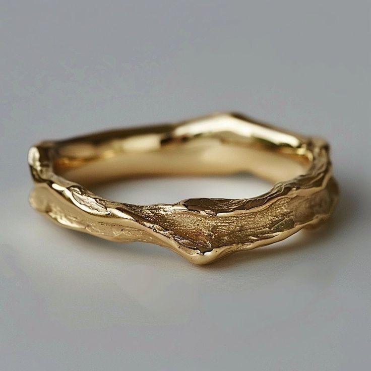 Vintage Ring Verguld Met Goud