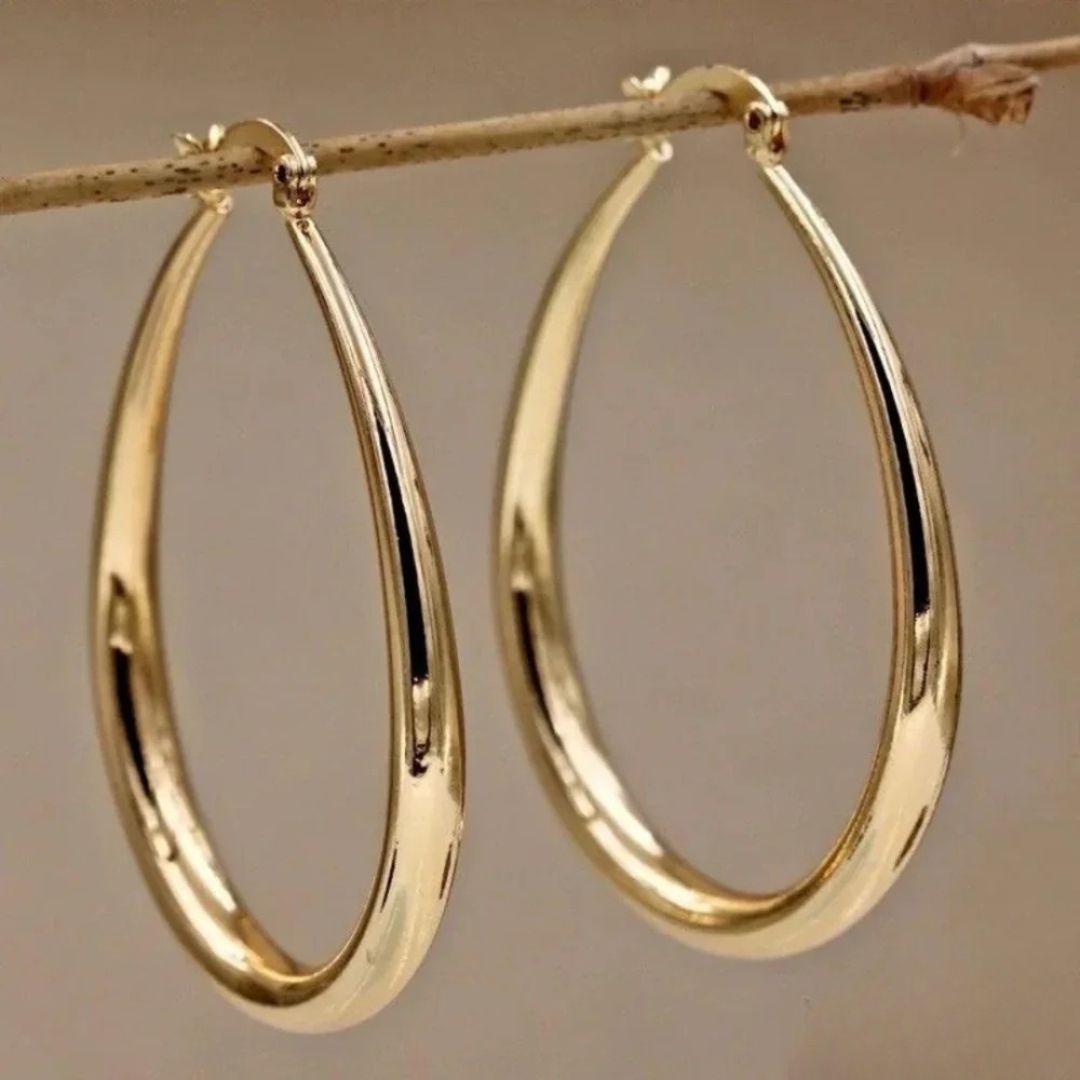 Elegante gouden oorbellen