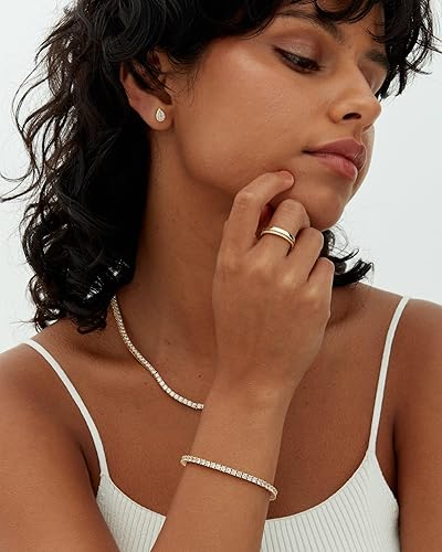 Lustra™ | Gouden moissaniet armband