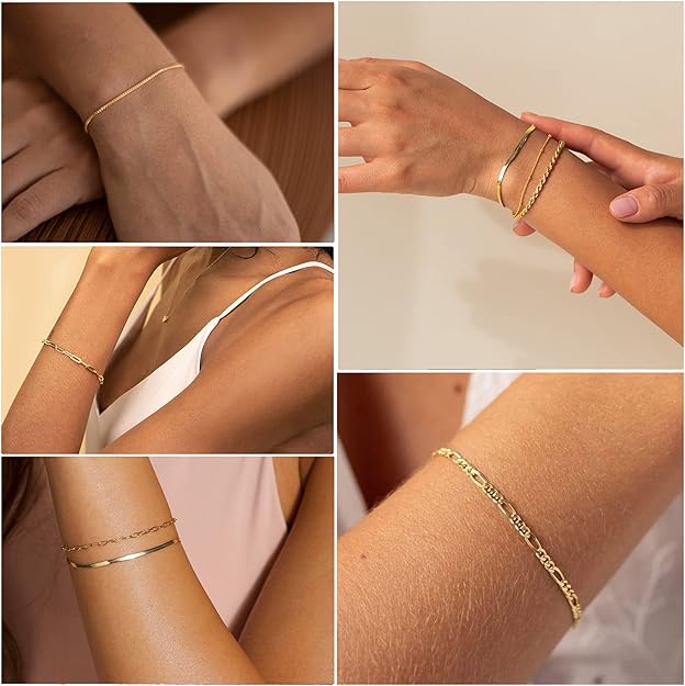 Vernetta™ | Gouden armbanden set