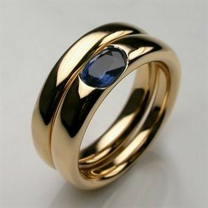 Stijlvolle gouden ring met zirkonia