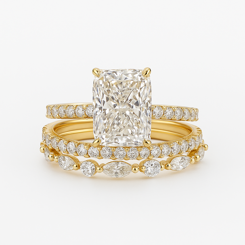 Jaily™ | Gouden 3-delige ringset