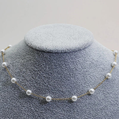Parelketting in Goud