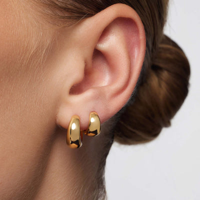 Rue Mini-oorbellen | Goud