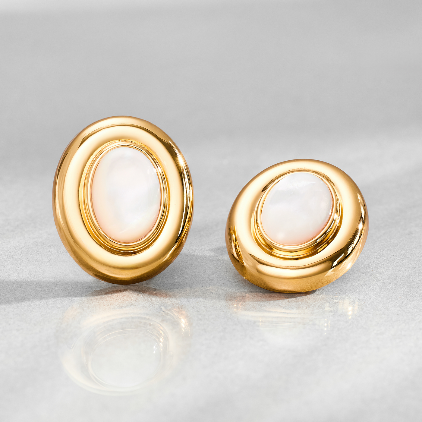 Giselle parel oorbellen | goud