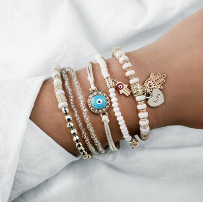 Hamsa armband set.