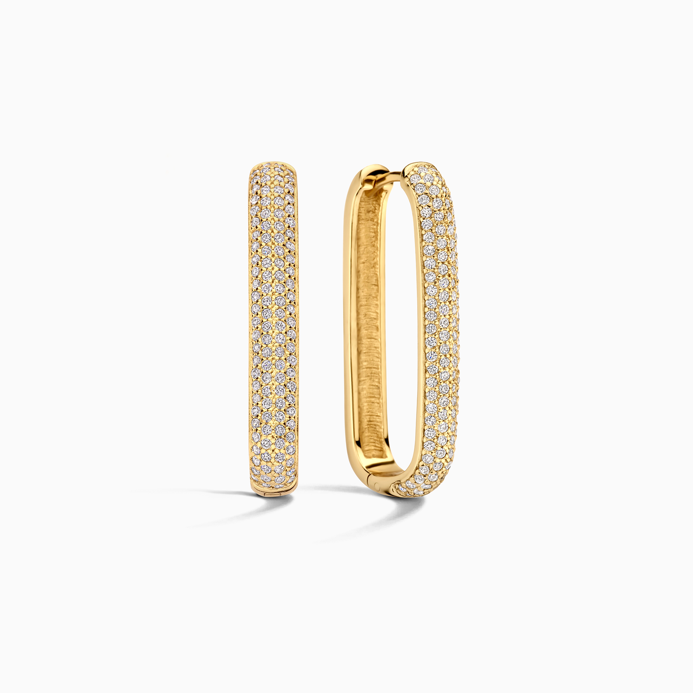 Store Icon Pavé Ring Oorbellen | Goud