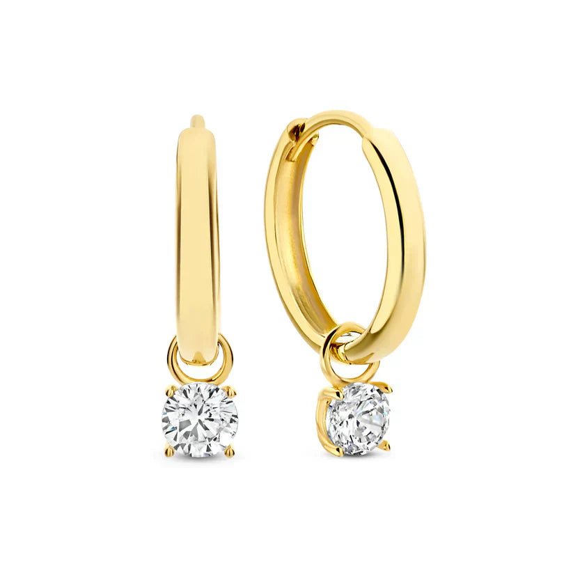 Larmes™ | Gouden steen oorbellen set
