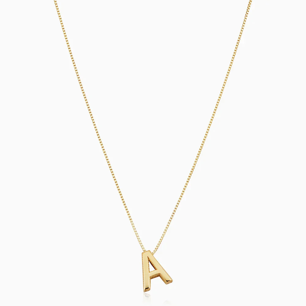 Liefde Notitie | Gouden Initialen Ketting