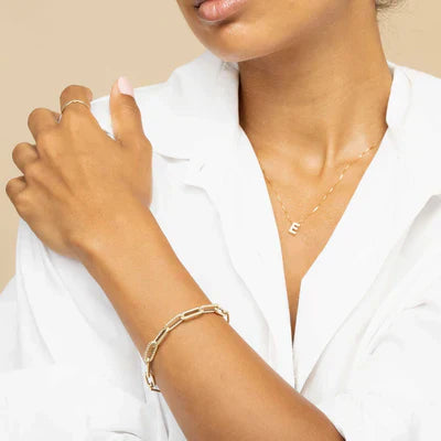 Liefde Notitie | Gouden Initialen Ketting