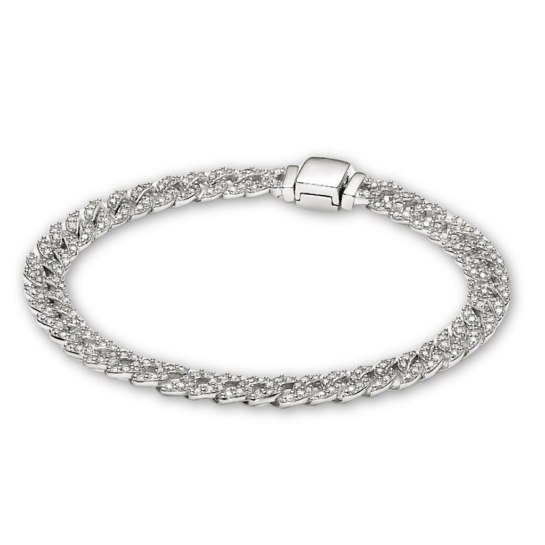 Cubo™ | Gouden moissanite armband