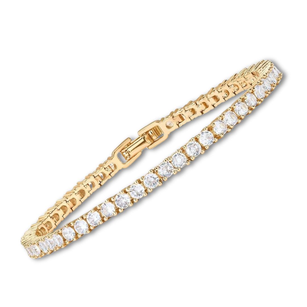 Lustra™ | Gouden moissaniet armband