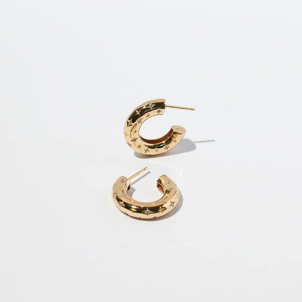 Cosmic hoop-oorbellen | Goud