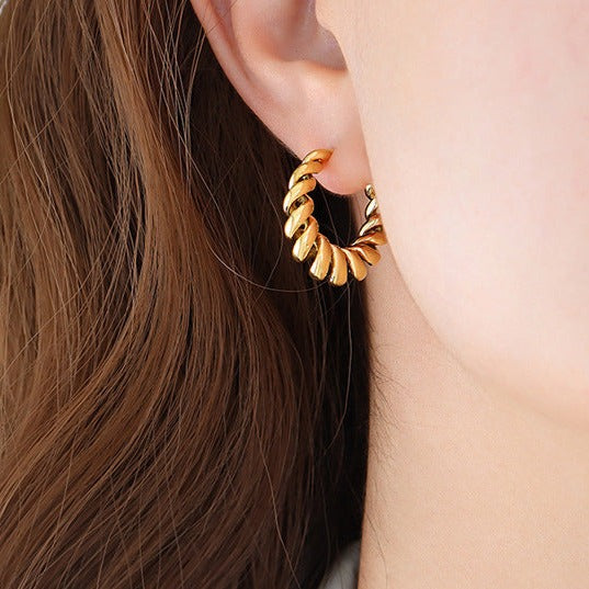 Gouden oorbellen Aurum Twist