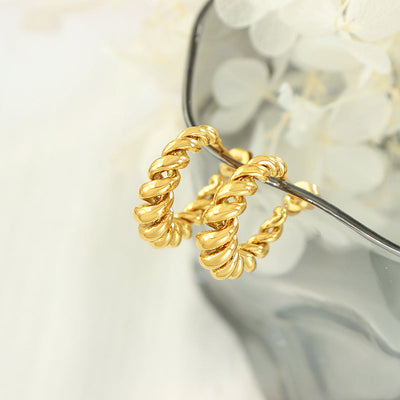 Gouden oorbellen Aurum Twist