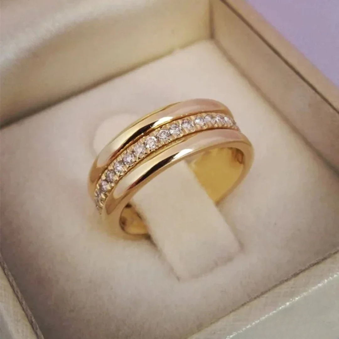 Elegantie | Dubbele zirconia ring