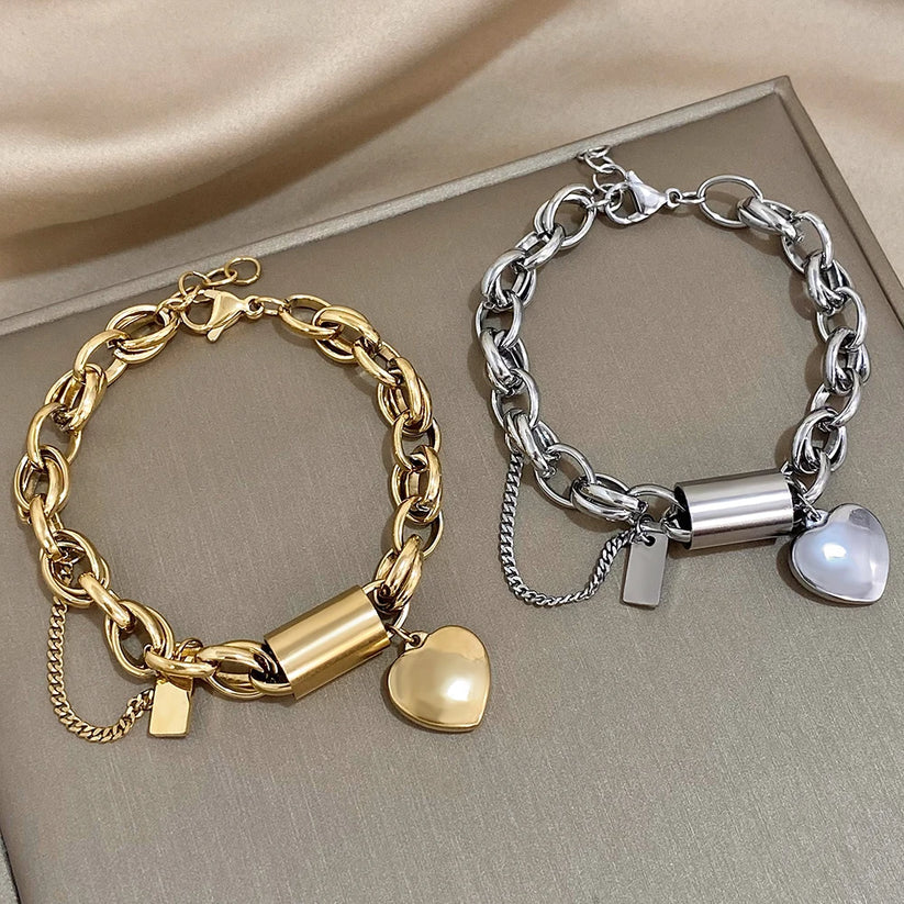 Gouden chunky armband