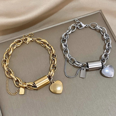 Gouden chunky armband
