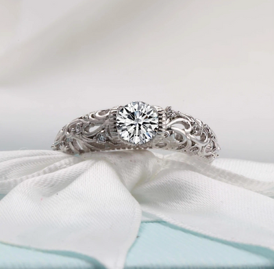 Elegante ring van sterling zilver.