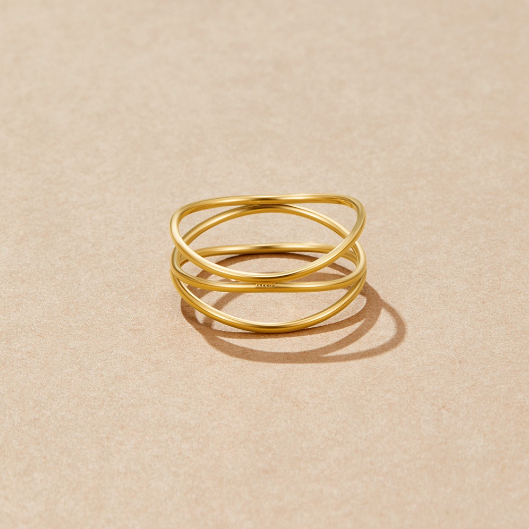 Infinity Loop Oneindigheidsring | Goud