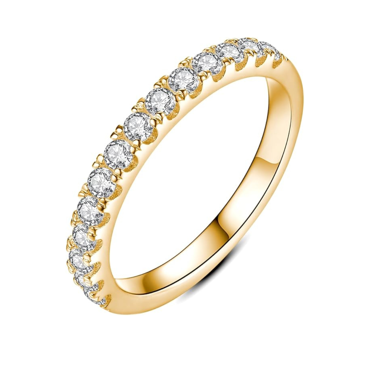 Eterna™ | Gouden moissaniet ring