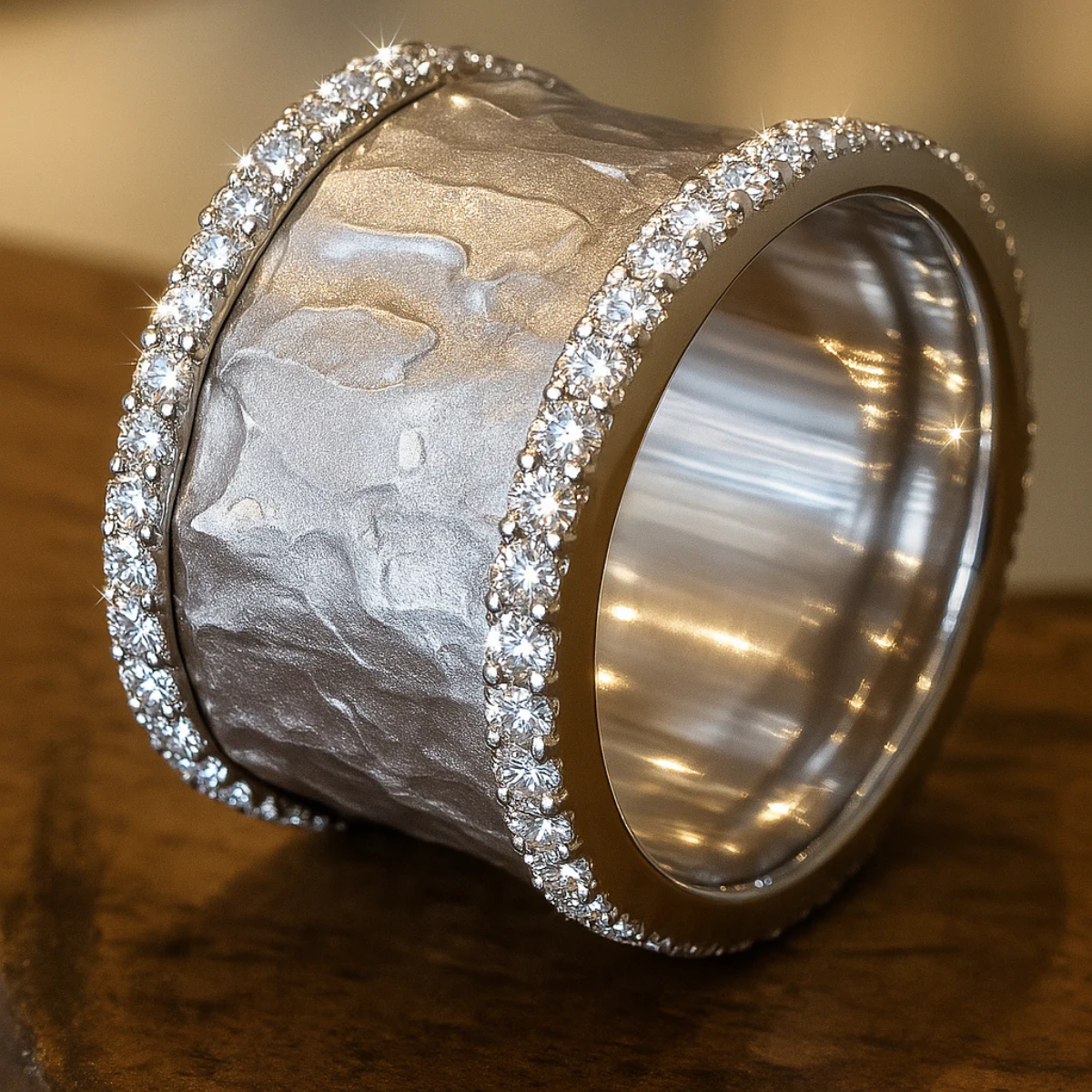 Vintage zilveren zirkonia ring