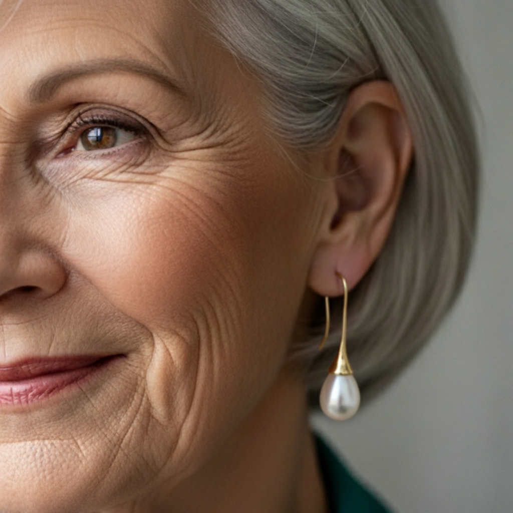 Helene gouden pareloorringen