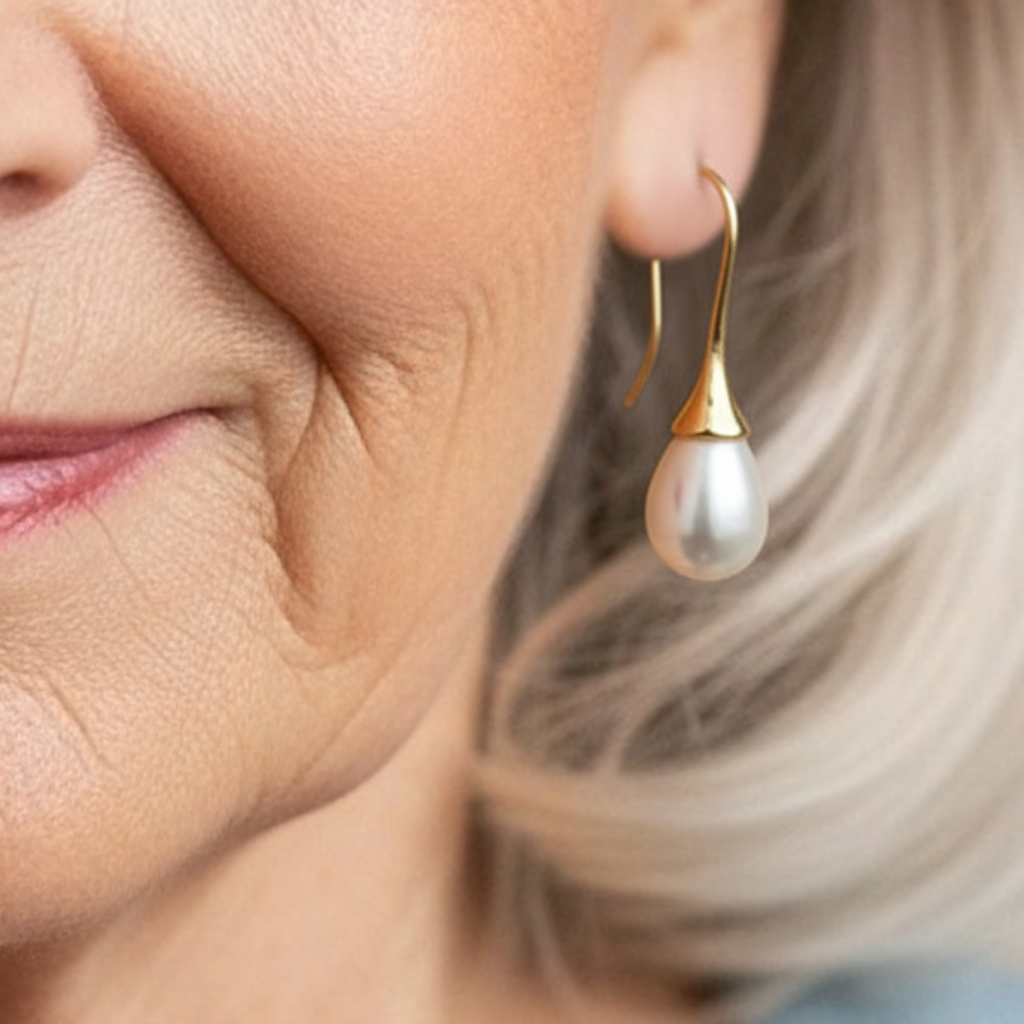 Helene gouden pareloorringen