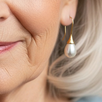 Helene gouden pareloorringen