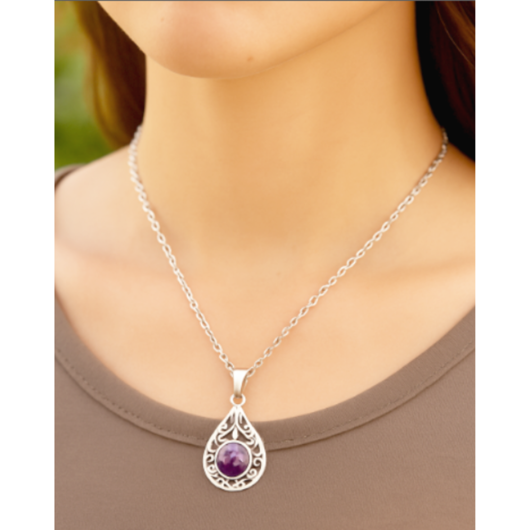 Paula Amethist Ketting