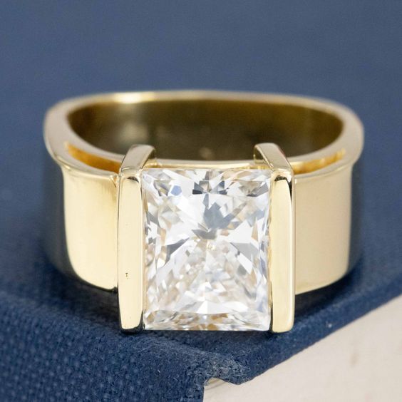 Vintage prinses geslepen ring.