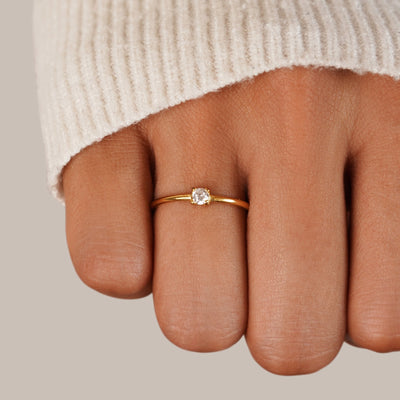 Gouden ringen met geboortesteen | Goud
