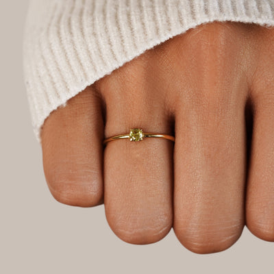 Gouden ringen met geboortesteen | Goud