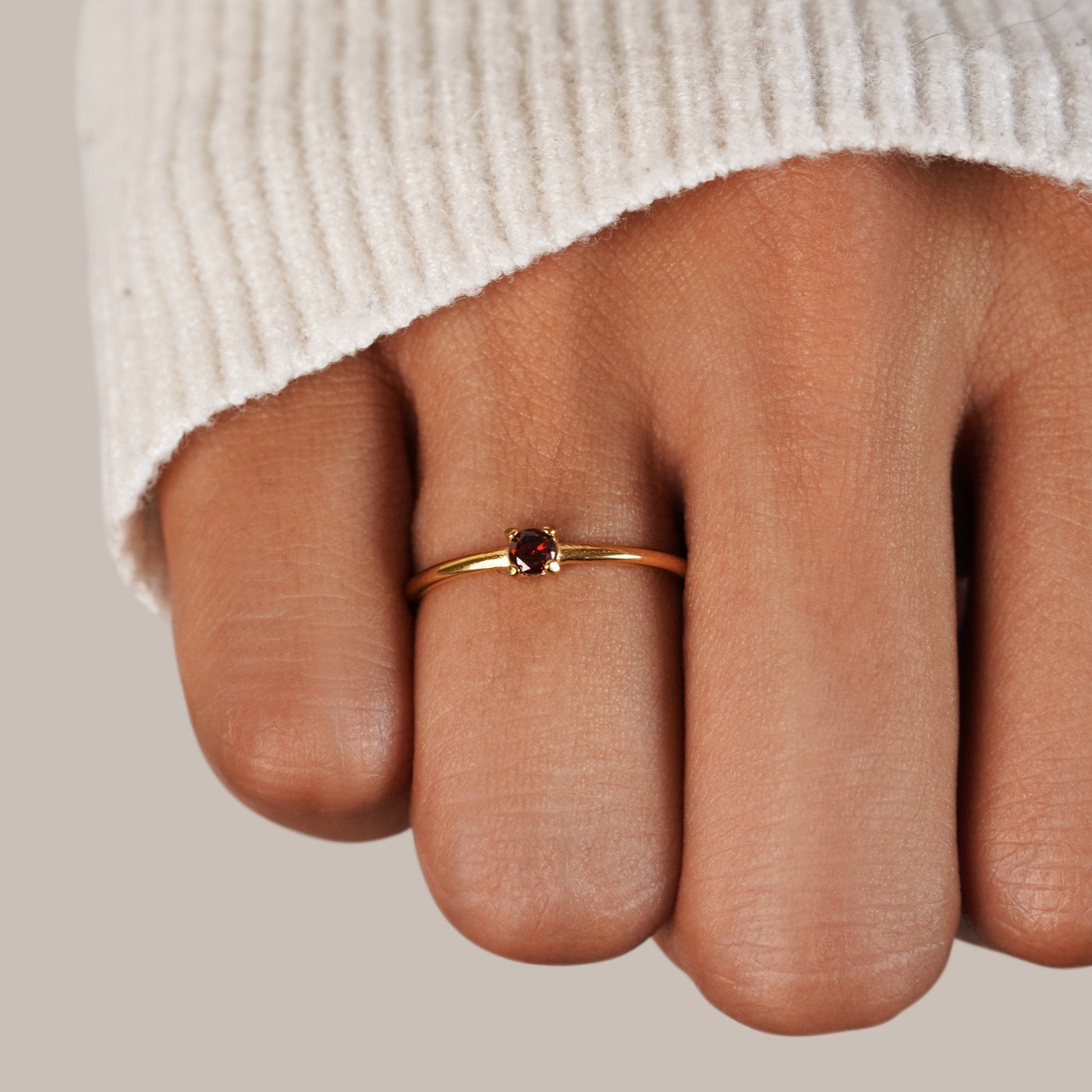 Gouden ringen met geboortesteen | Goud