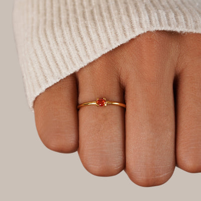 Gouden ringen met geboortesteen | Goud