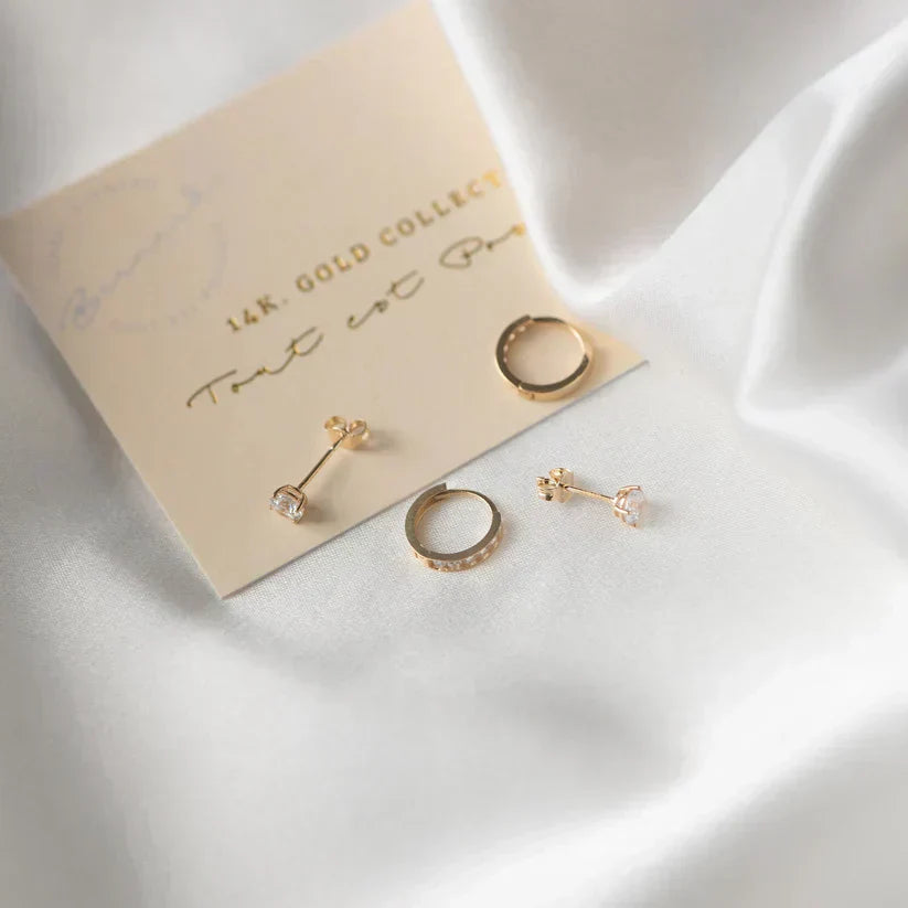 Larmes™ | Gouden oorbellen