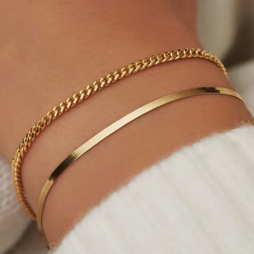 Zon Serpent Armband | Goud