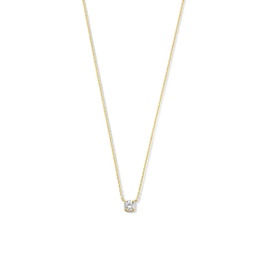 Clea | Gouden moissaniet hanger