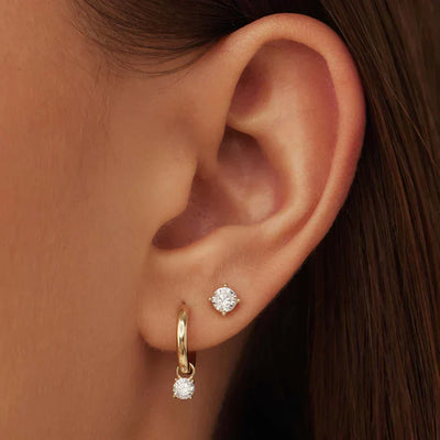 Larmes™ | Gouden steen oorbellen set